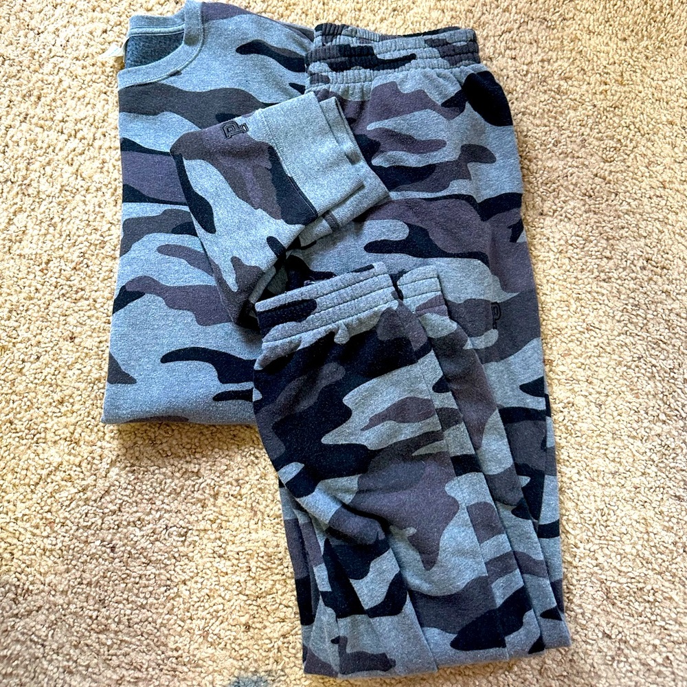 PINK gray camo sweatsuit